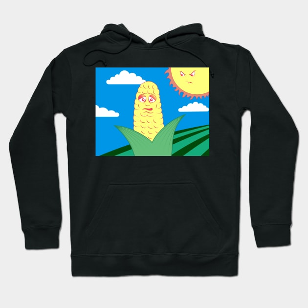 Sad Corn Hoodie by AlisonDennis